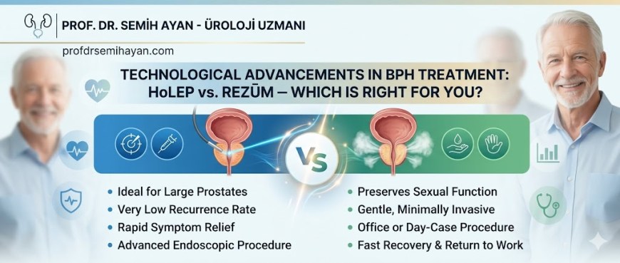 Technological Advancements in BPH Treatment: HoLEP vs. Rezūm – Which is Right for You? — Prof. Dr. Semih Ayan